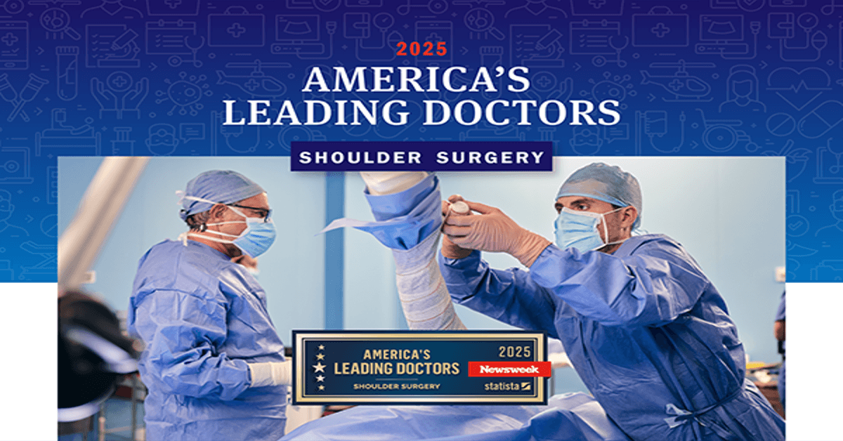 San Diego Orthopedic Surgeon Ranked Among America's Top Shoulder Specialists by Newsweek