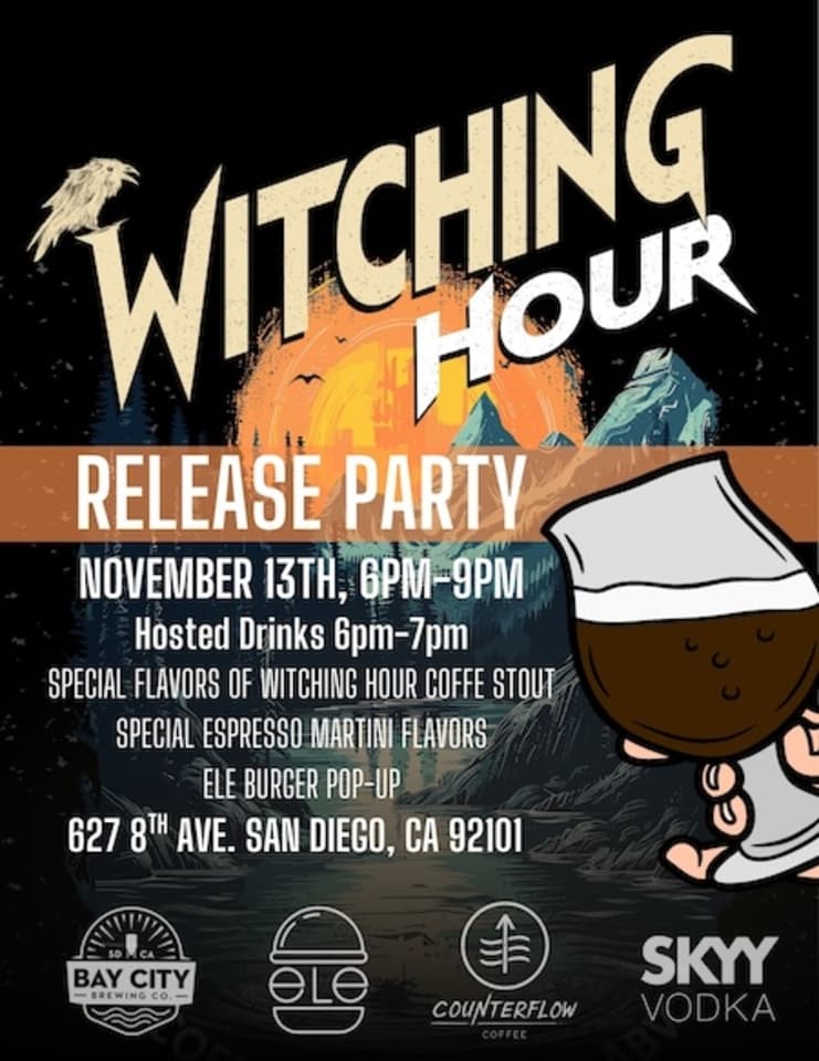 Counterflow Coffee and Bay City Brewing Launch Witching Hour Coffee Stout